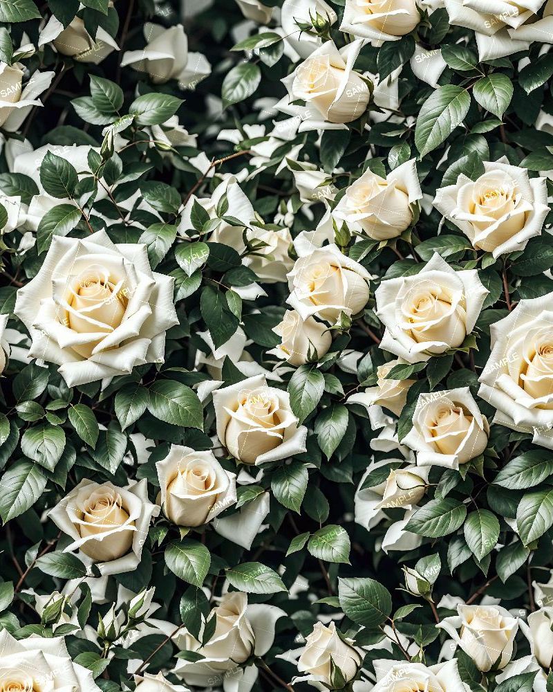White Rose Bush 44
