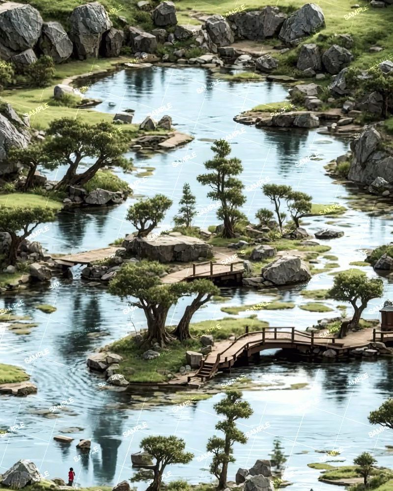 Japanese Rock Pond