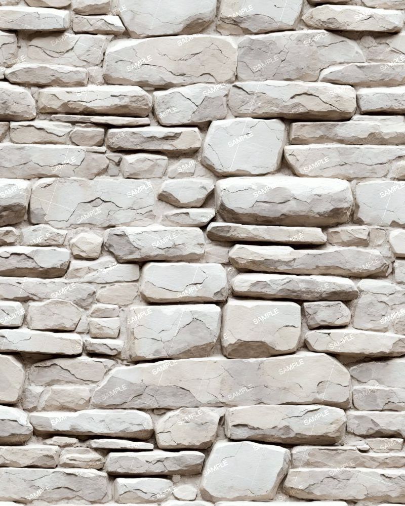Painted Stone Wall 42