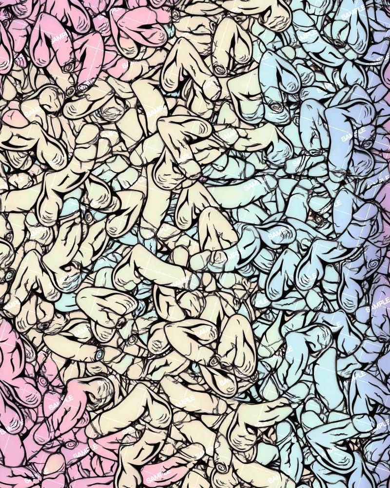 Pastel Penis Abstract 42