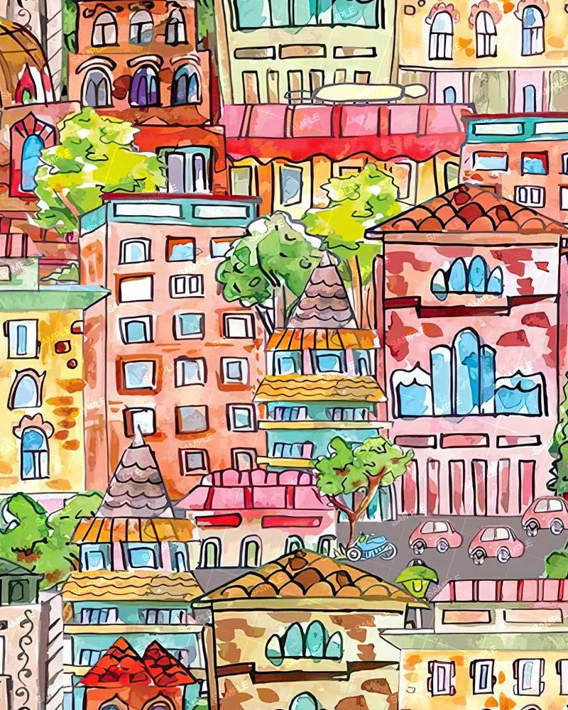 Watercolor City