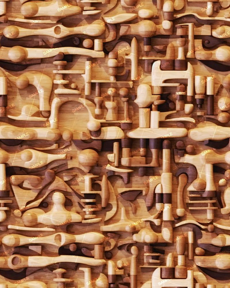 Carved Wood Abstract 55