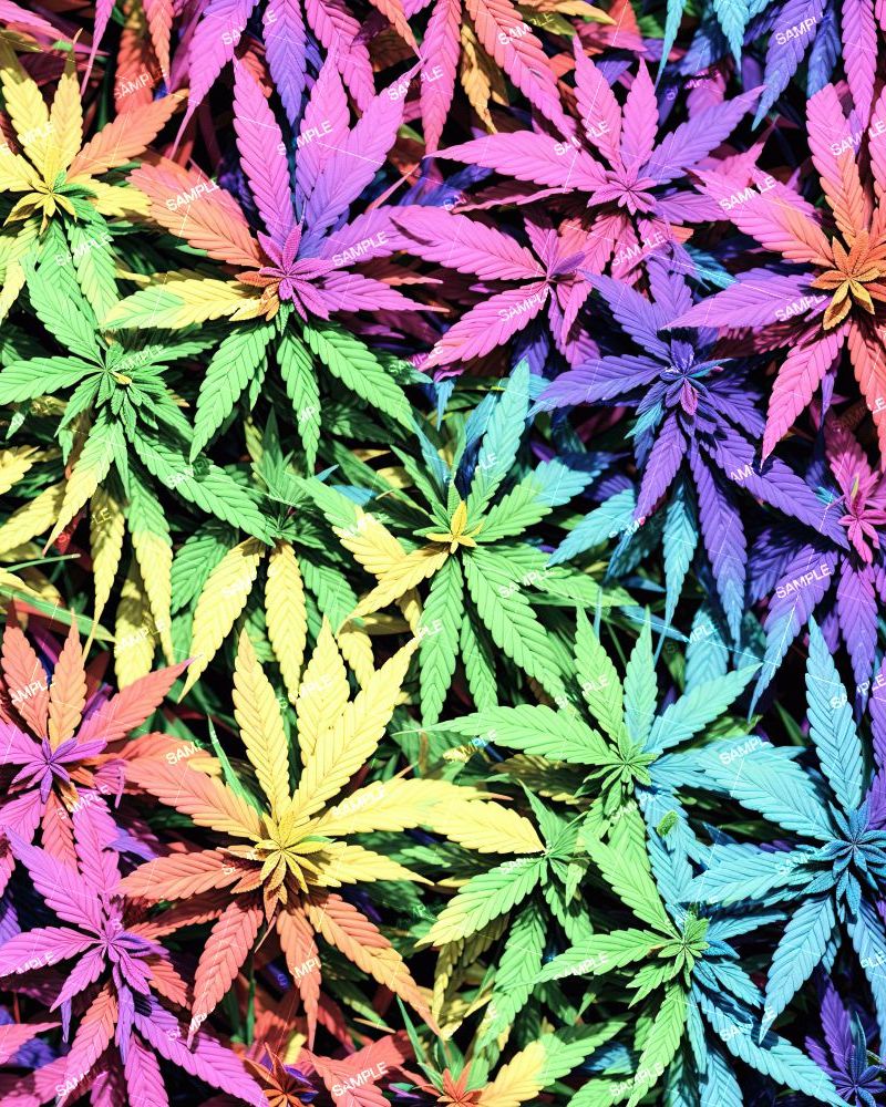Rainbow Ganja Leaves 42