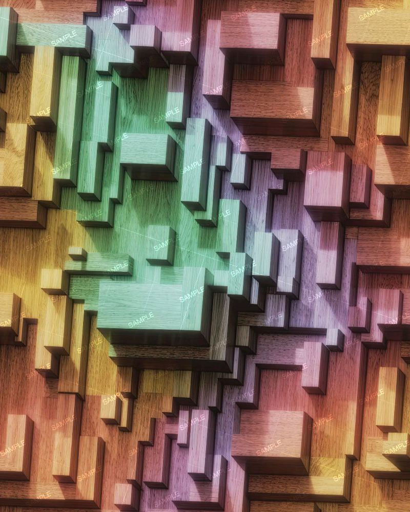 Wood Block Abstract 42