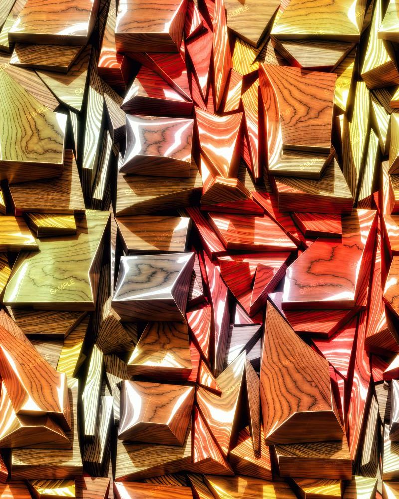 Wood Block Abstract 43