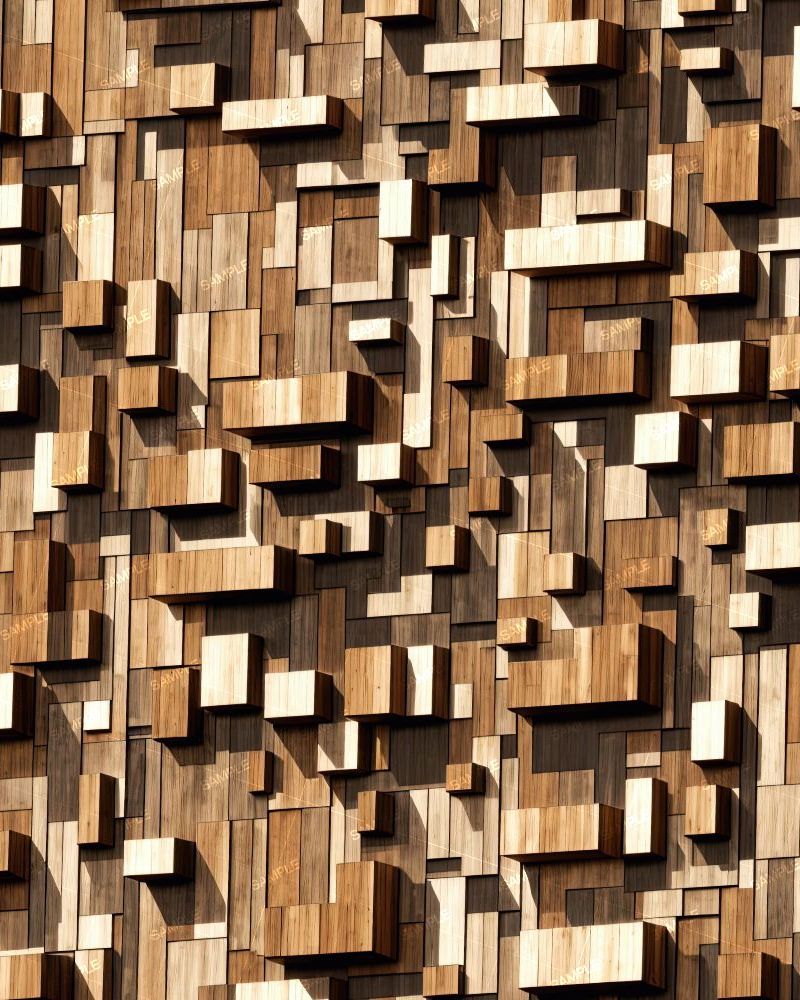 Wood Block Abstract 44