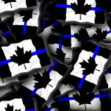 Canadian Thin Blue Line Flag