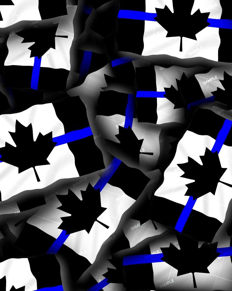 Canadian Thin Blue Line Flag