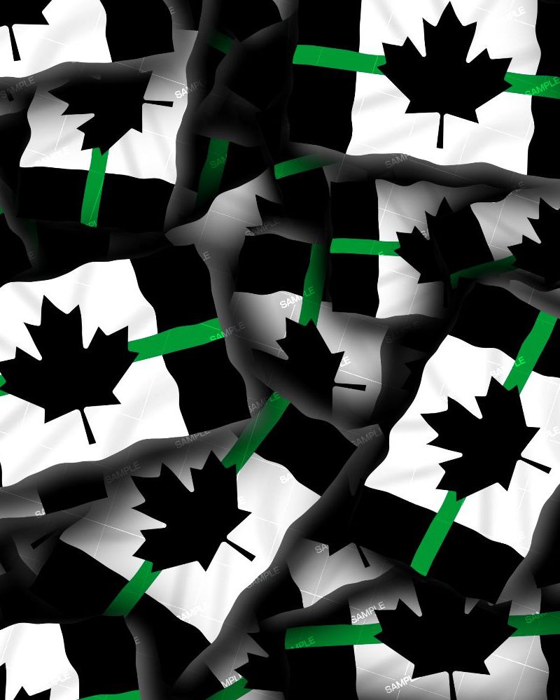 Canadian Thin Green Line Flag