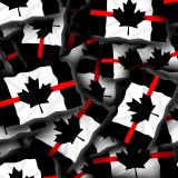 Canadian Thin Red Line Flag