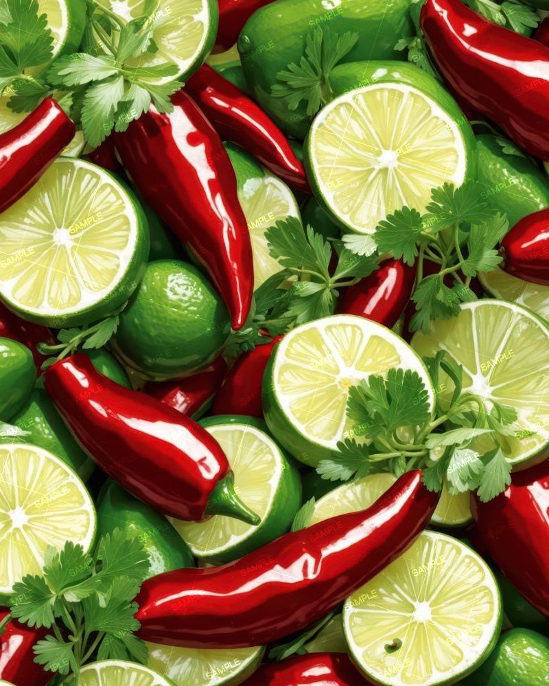 Chilis Limes and Cilantro