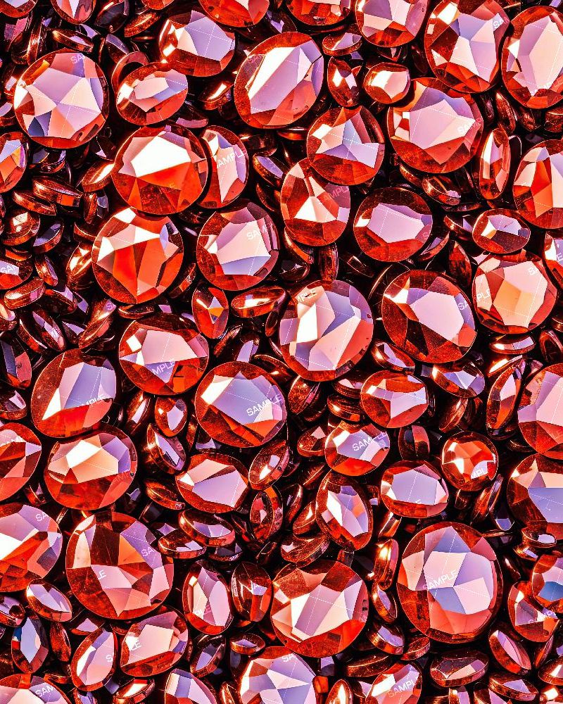 Faceted Garnet Gemstones