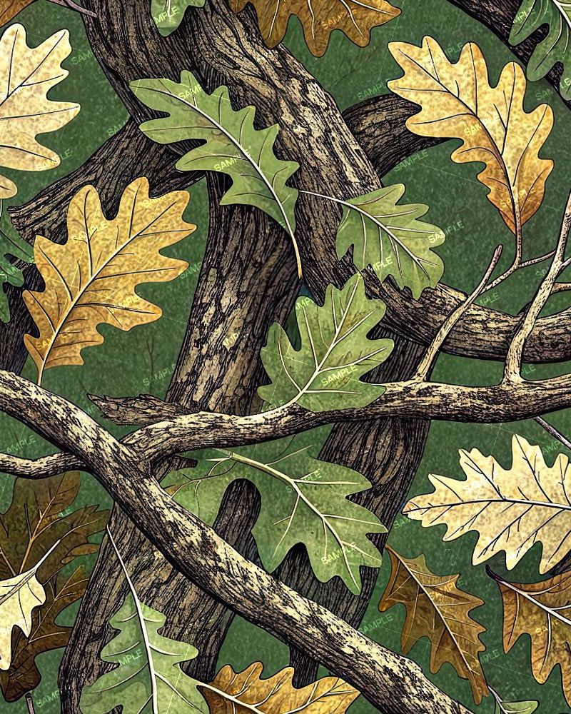 Illustrated Tree Camouflage 46