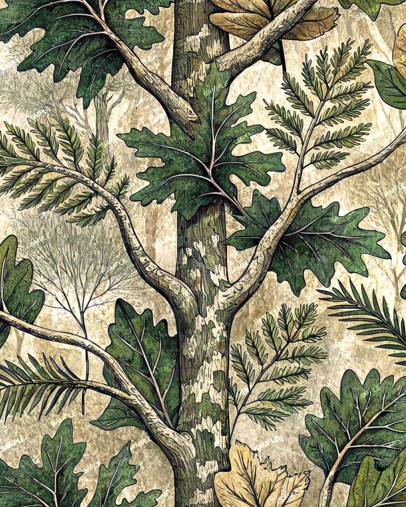 Illustrated Tree Camouflage 55
