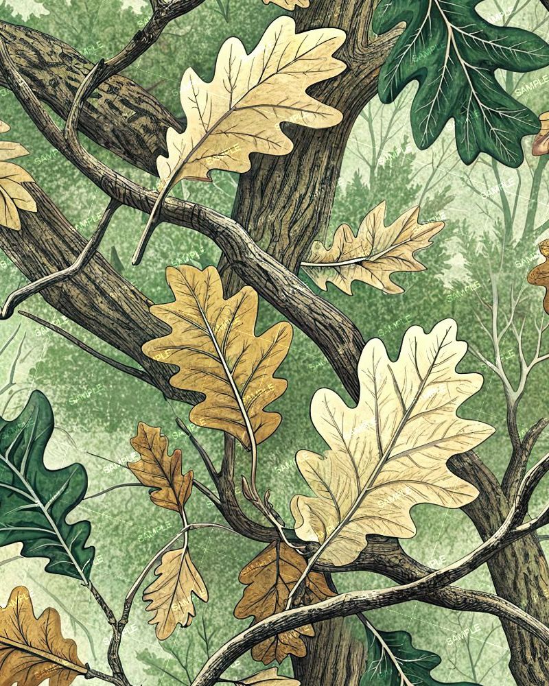 Illustrated Tree Camouflage 56