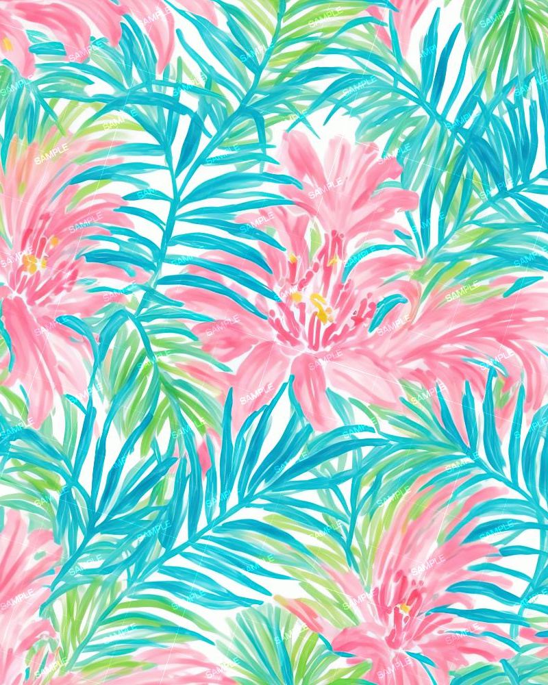 Lilly Pastel Palm Fronds