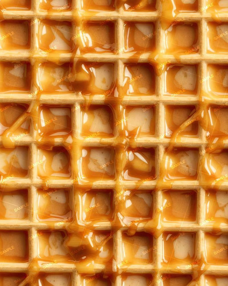 Waffle with Maple Syrup