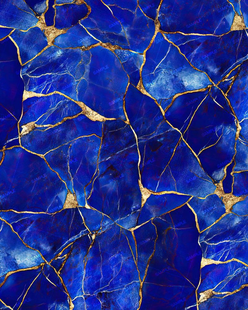 Azure with Gold Veins