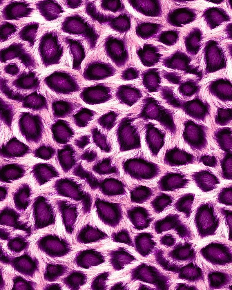 Black and Pink Cheetah Fur
