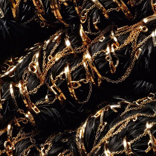 Gold on Black Fur