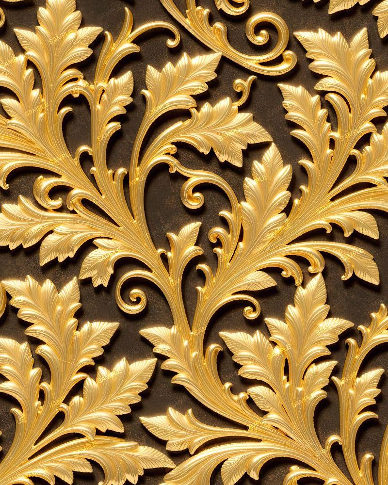 Gold Plated Acanthus Scrollwork 42