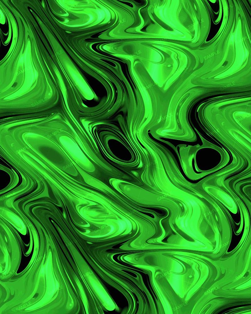 Green Paint Swirl 22