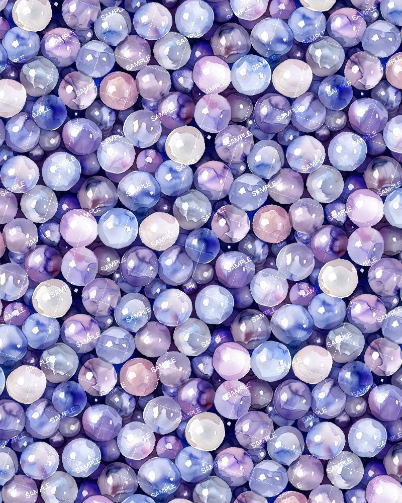 Lilac Watercolor Beads