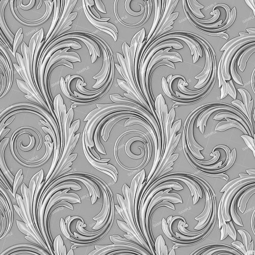 Scrolling Acanthus Leaves Wallpaper