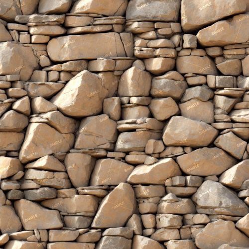 Stacked Stone Wall 48