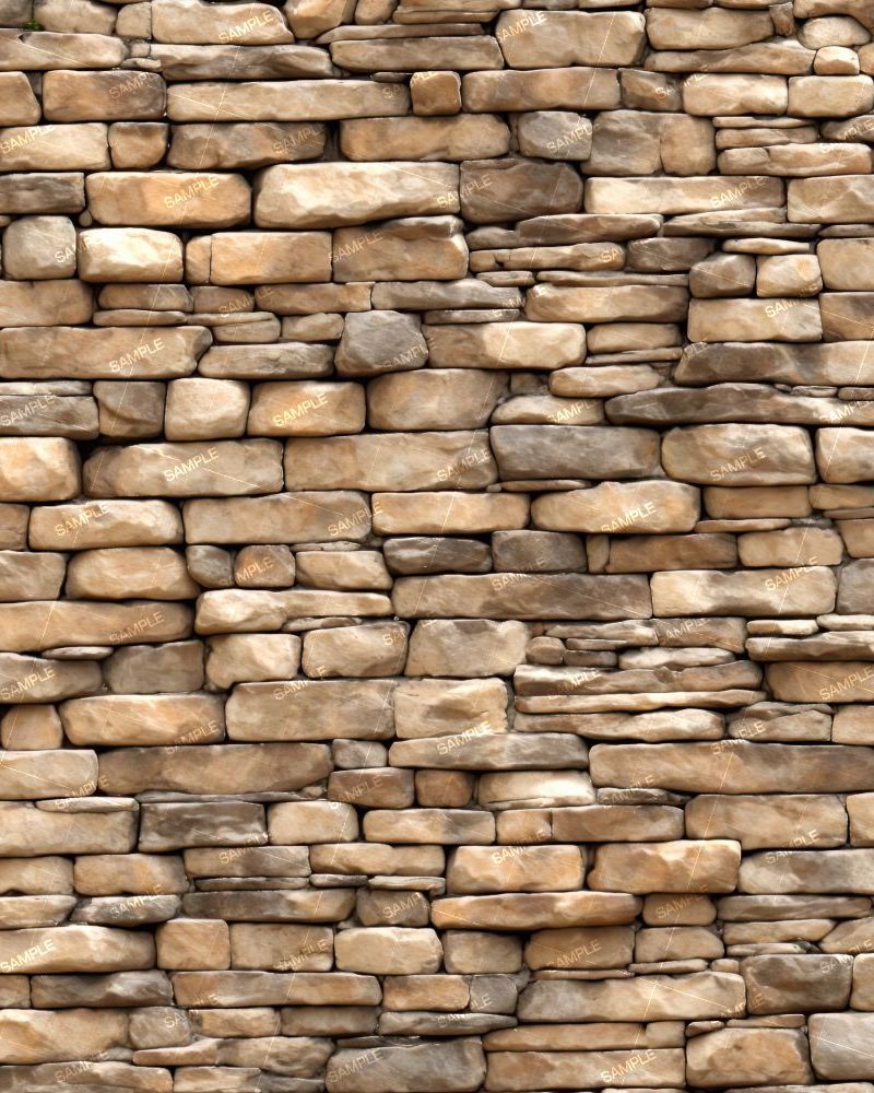 Stacked Stone Wall 50