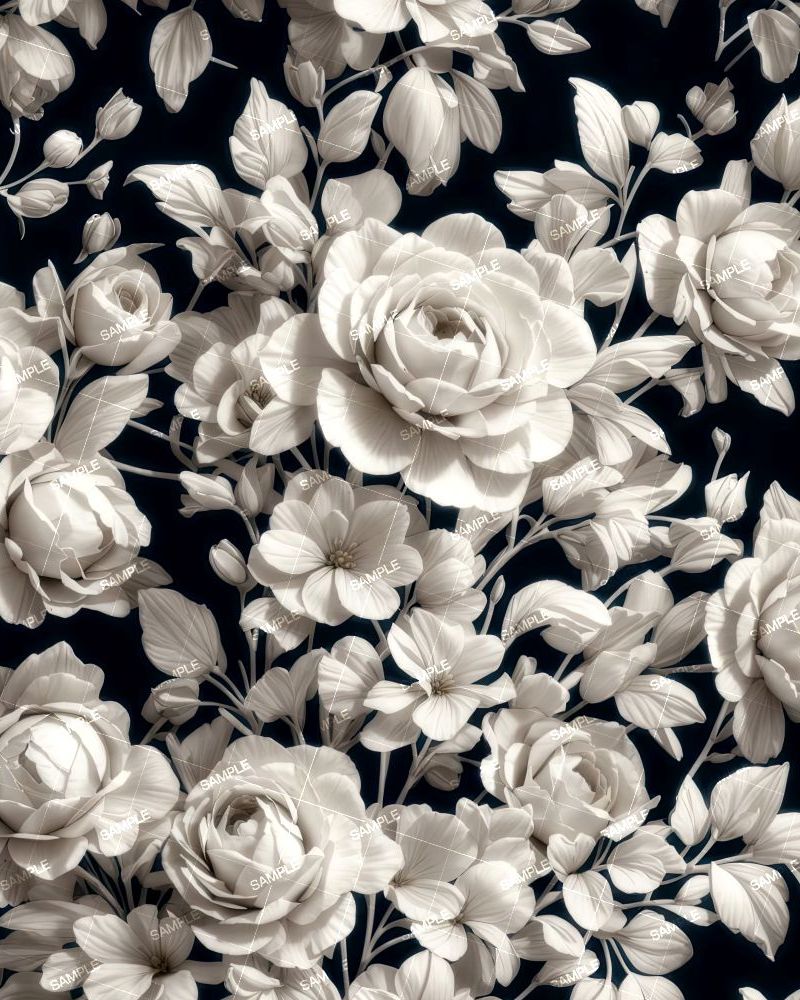 Vintage White Flowers 49