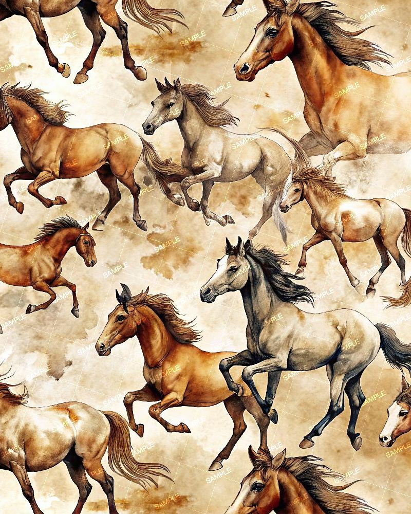 Watercolor Horses 42