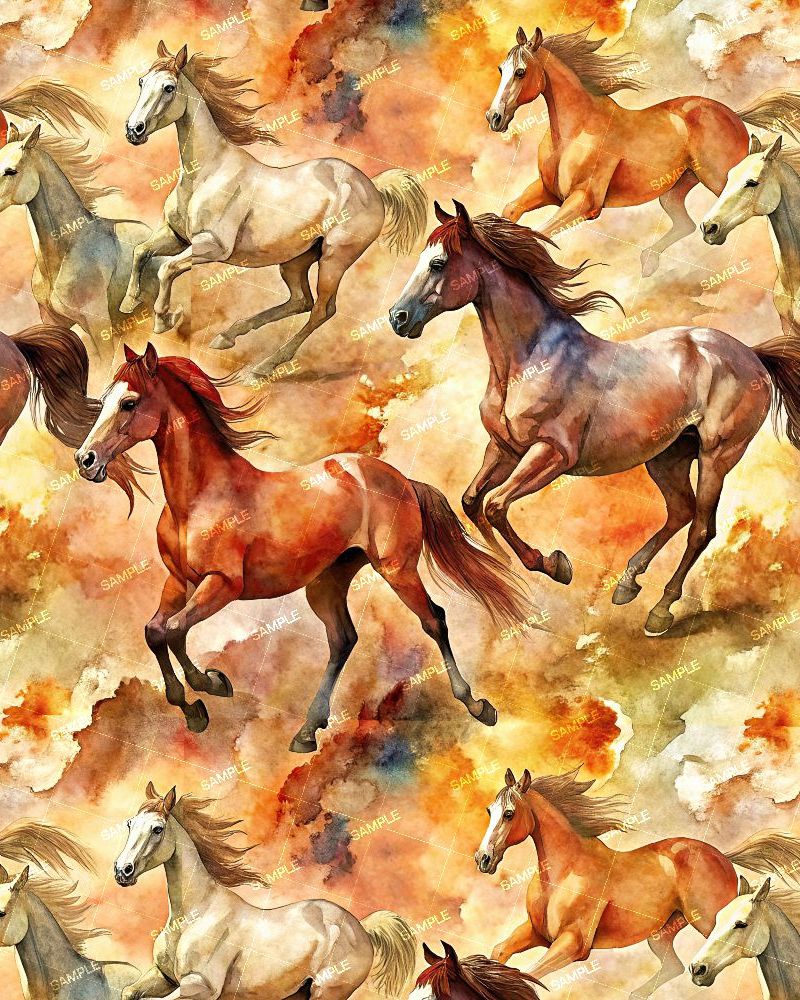 Watercolor Horses 43