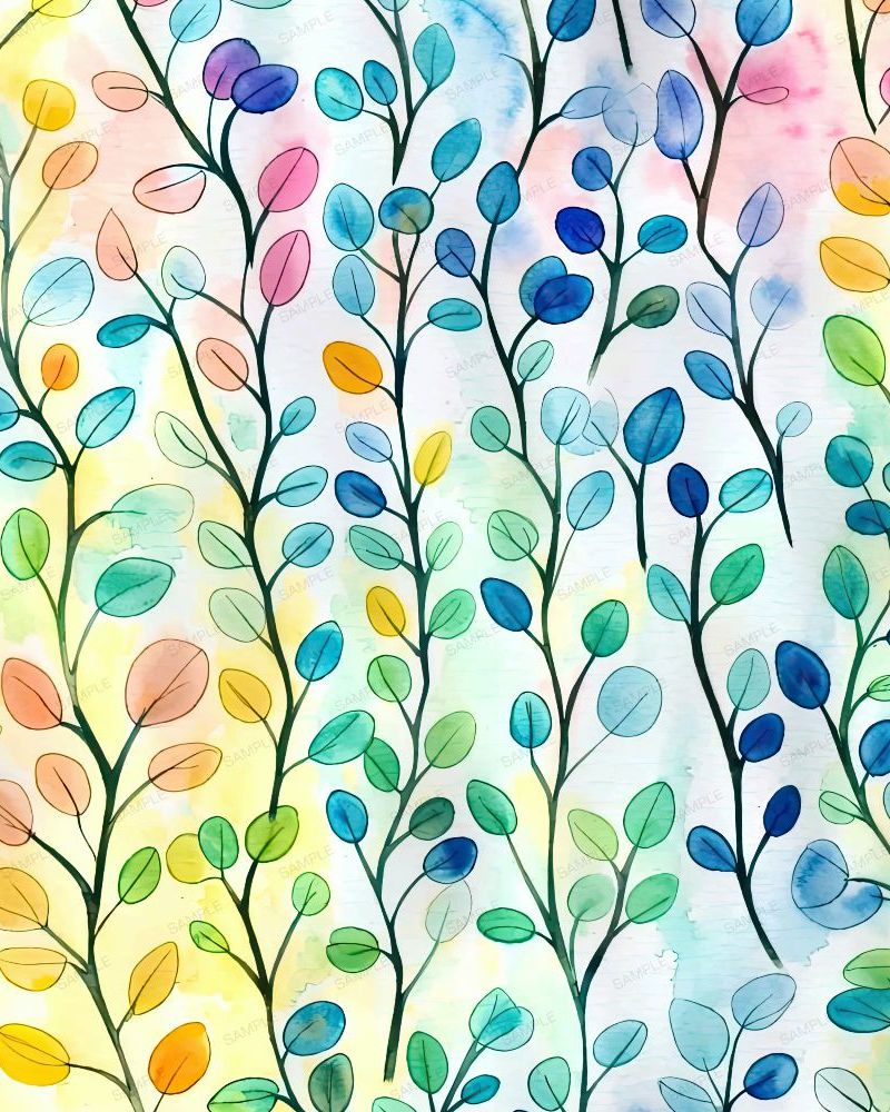 Watercolor Vines 42