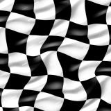 Black and White Checkered Flag 42
