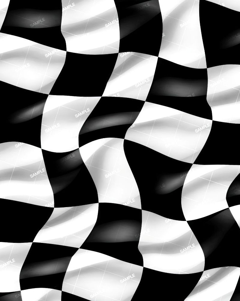 Black and White Checkered Flag 42