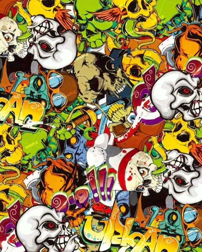 Cartoon Skulls Bomb
