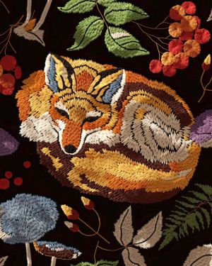 Embroidered Fox