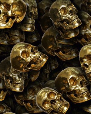 Gold Plated Skulls 22