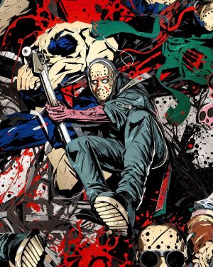 Jason Horror Illustration