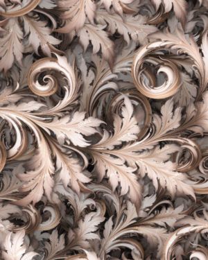 Rose Gold Acanthus Scrollwork