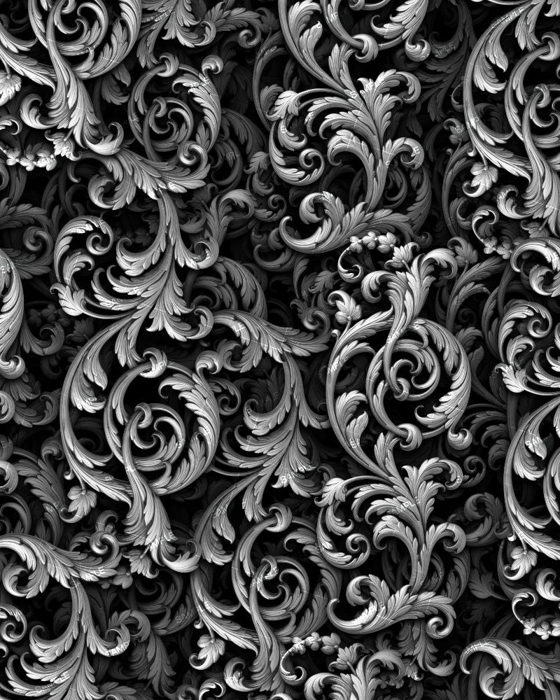 Silver Scrollwork 64