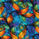 Stained Glass Leaves