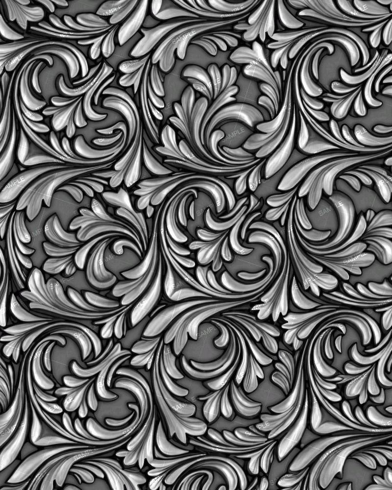 Tooled Silver Scrollwork 42