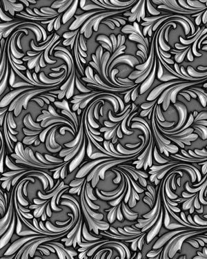 Tooled Silver Scrollwork 42