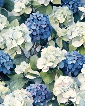 Watercolor Hydrangeas
