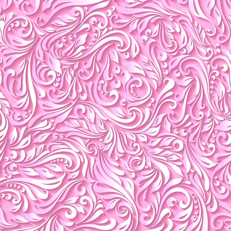3D Scrollwork Pink 22