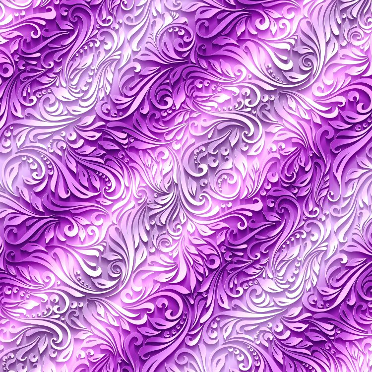 3D Scrollwork Purple
