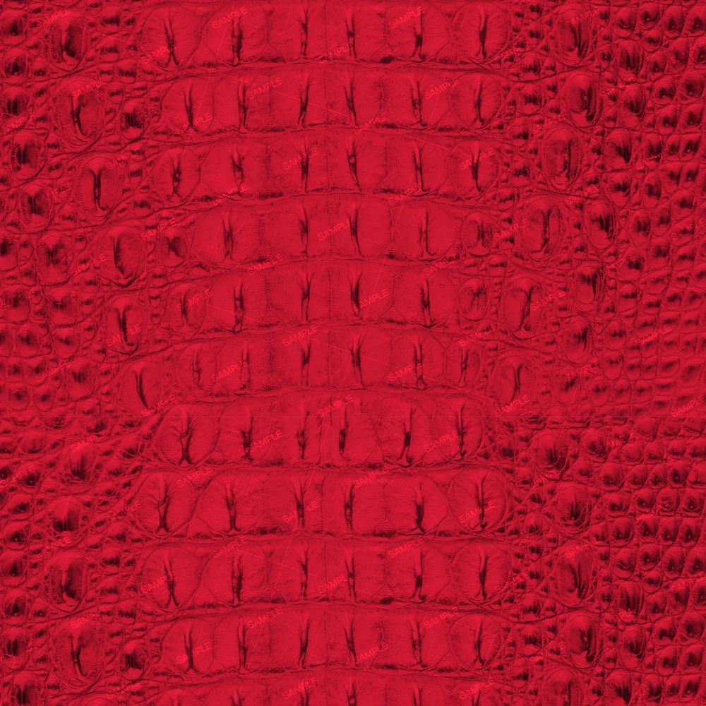 Alligator Leather Red