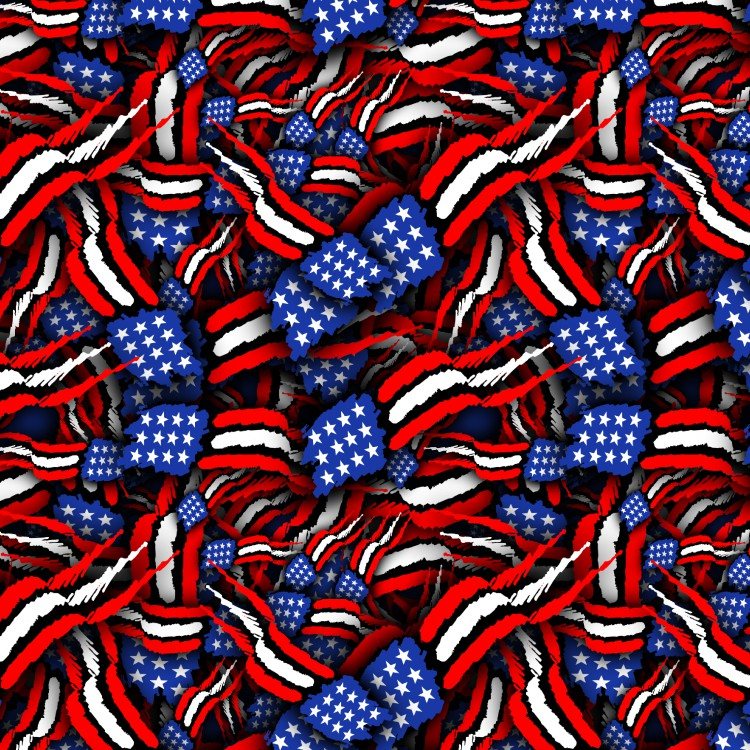 American Flag Separated